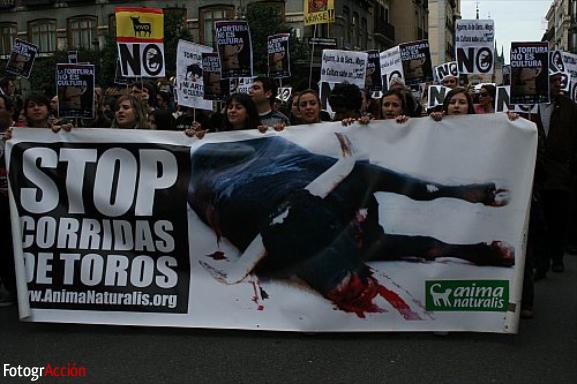 Manifestación Antitaurina “La cultura no es tortura”  (Ma...