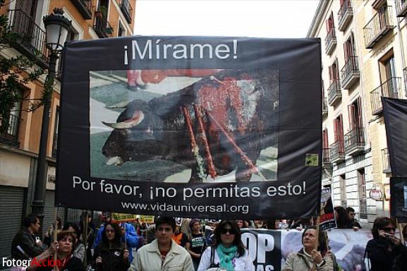 Manifestación Antitaurina “La cultura no es tortura”  (Ma...