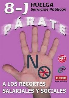 8 de junio, huelga general de la función pública en España