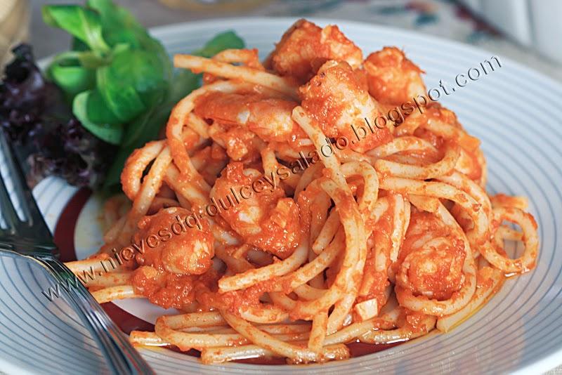 ESPAGUETTIS CON LANGOSTINOS