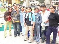 Alfombras de la I.E. Simón Bolívar para el CORPUS CHRISTI (Otuzco 2010 )