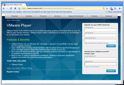 Instalar VMware Player 3.1 en GNU/Linux