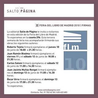 Feria del Libro de Madrid: algunas firmas