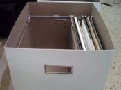 Ikea hack: caja para guardar carpetas colgantes