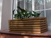 sombrilla convertida jardinera