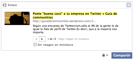 Texto editable en Facebook - Enlace de Guía de Communities