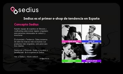 Novedades sobre la apertura de la e-shop Sedius