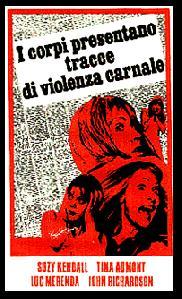 torsoposter Giallo en piezas: Torso, I corpi presentano tracce di violenza carnale. Sergio Martino vaciando el género