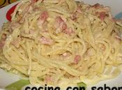 Espaguetis falsa carbonara