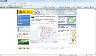 Web de meteorología.