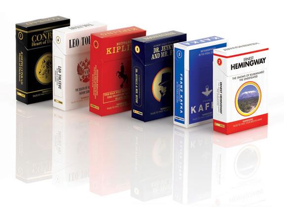 TankBooks :: paquetes de cigarrillos literarios