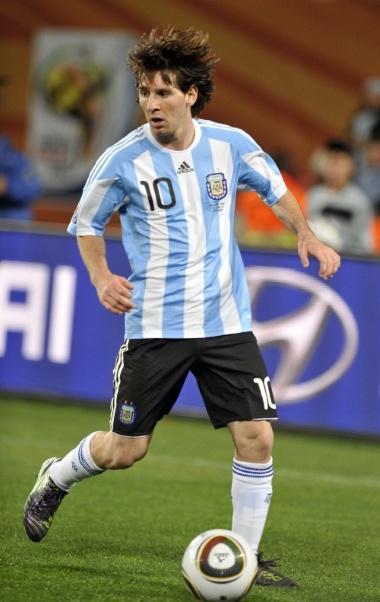 Lionel Messi Argentina World Cup 2010 Ellis Park Johannesburg World Cup 2010 Argentina v Nigeria (1-0) Match 03 12/06/10 Lionel Messi (ARG) Photo Roger Parker Fotosports International Photo via Newscom