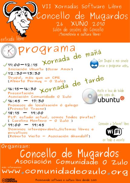 VII Jornadas de Software Libre en Mugardos.