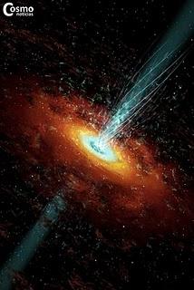 Observan un quásar activado por un encuentro entre galaxias