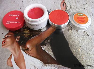 manteca labial korres granada y tinte chilli tingle de lush manteca labial korres granada y tinte chilli tingle de lush