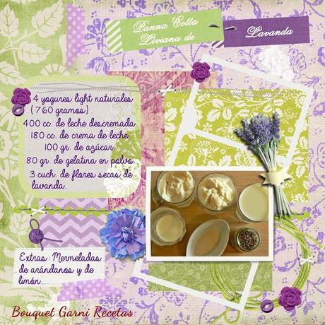 Panna Cotta liviana de lavanda