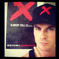 Ian Somerhalder, Steven R. McQueen & Nathaniel Buzolic juntos contra la esclavitud