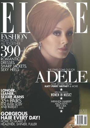 Adele posa glamorosamente  en la  revista ELLE