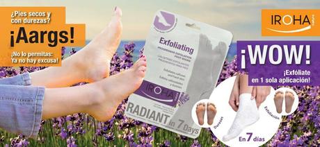 Calcetines exfoliantes progresivos para pies de Iroha Nature
