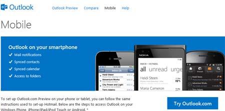 abrir correo Outlook Smartphones