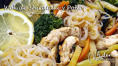 Shirataki con pollo y verduras (Crucero) Shirataki Dukan Wok