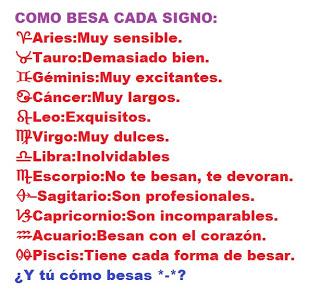 ¿Cómo Besa Cada Signo? :3 :P