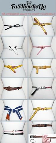 Fashion: Un montón de maneras de ponerte un cinturón.