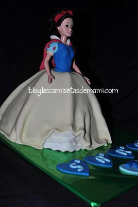 Tarta blancanieves fondant