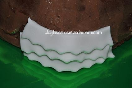 Una tarta de Blancanieves paso a paso Tarta blancanieves fondant