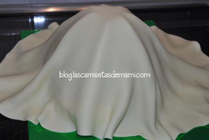 Tarta blancanieves fondant