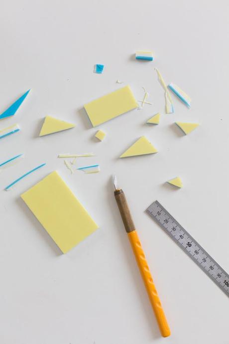 DIY CUADRO CON ESTAMPADO DE SELLOS GEOMÉTRICOS DIY CUADRO CON ESTAMPADO DE SELLOS GEOMÉTRICOS