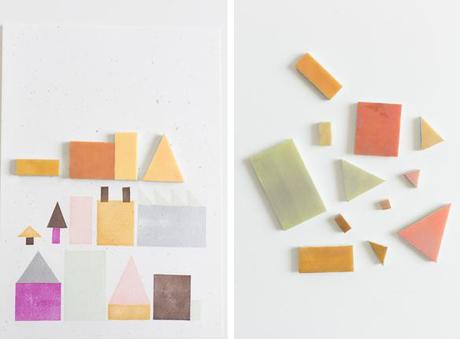 DIY CUADRO CON ESTAMPADO DE SELLOS GEOMÉTRICOS DIY CUADRO CON ESTAMPADO DE SELLOS GEOMÉTRICOS