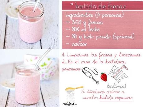 batido de fresas