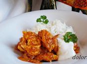 Pollo salsa tikka massala arroz basmati