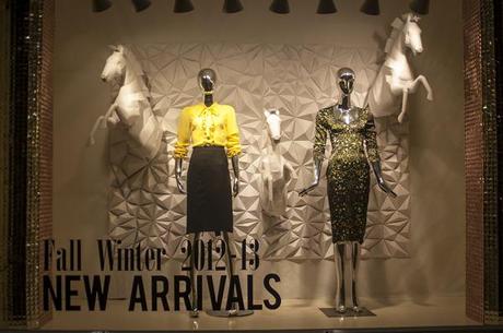Paper Crafts in window display