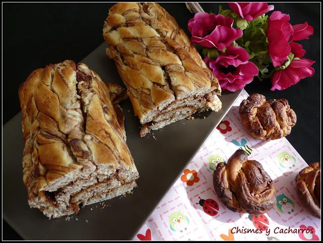 Tirabuzones Mármol de Nutella