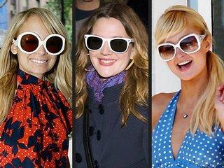 Tendencia: Gafas de Sol blancas.