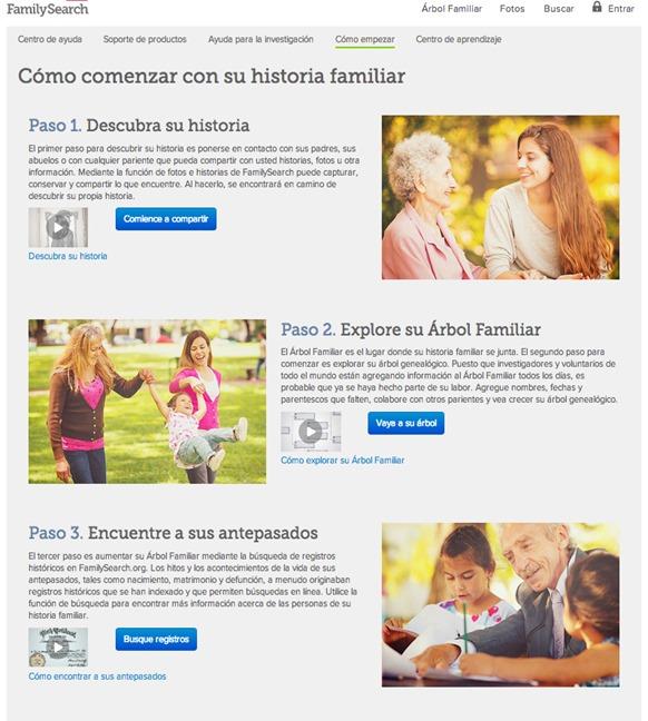 FamilySearch nueva interfaz