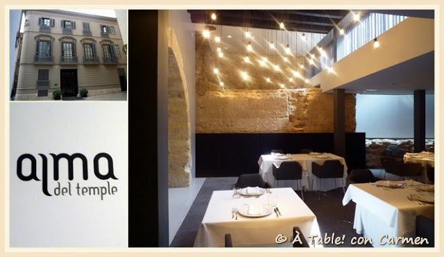 Restaurante Alma del Temple, comiendo junto a la Muralla