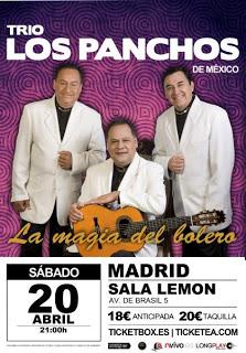 Los Panchos actuarán en Madrid el 20 de abril
