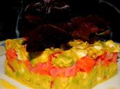 Tartar guacamole salmon ahumado