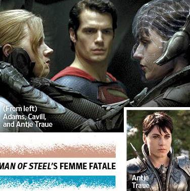 Antje Traue, Amy Adams,Henry Cavill,Man of Steel