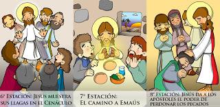 VÍA LUCIS EN IMÁGENES PARA NIÑOS