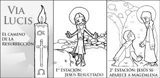 VÍA LUCIS EN IMÁGENES PARA NIÑOS