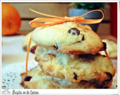Cookies de naranja y chocolate