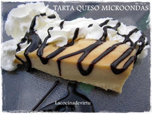 tarta queso microondas