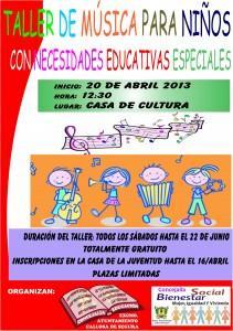 Taller de música para niños con necesidades especiales del Ayuntamiento Callosa de Segura