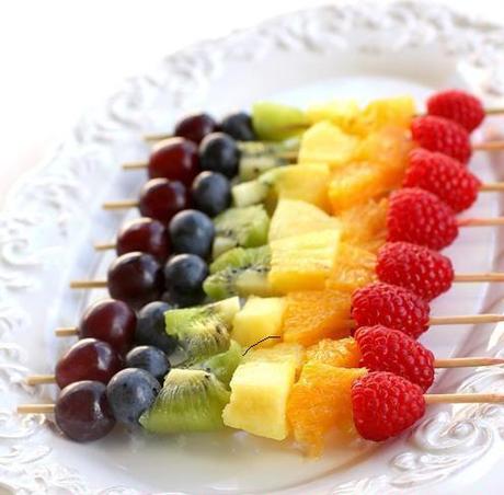 ¿Preparamos un brunch? brocheta de frutas