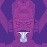 Galactus y Estela Plateada al estilo nativo norteamericano