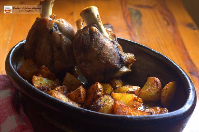 Receta de patatas asadas en bolsa de hornear. Guarnición